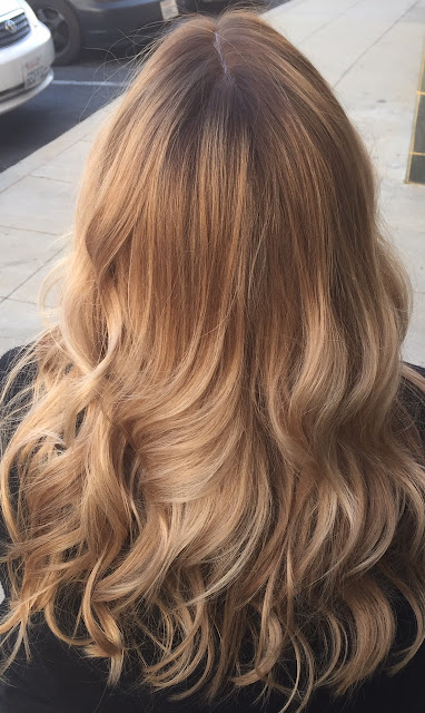 color-melted blonde hairstyle