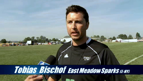 SPECIAL FEATURE:  EMSC SPARKS GIRLS U15 Coach TOBIAS BISCHOF @ 2011 Region 1 Championship Series
