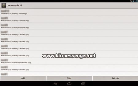 Agrega usuarios Kik de manera directa con Usernames for Kik Messenger