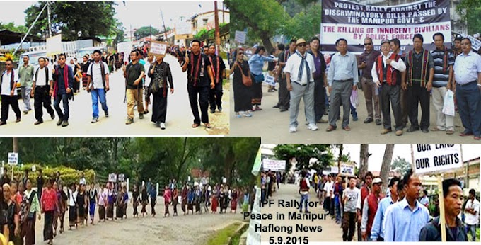 Mass Solidarity Rally at Haflong for Justice in Manipur By IPF