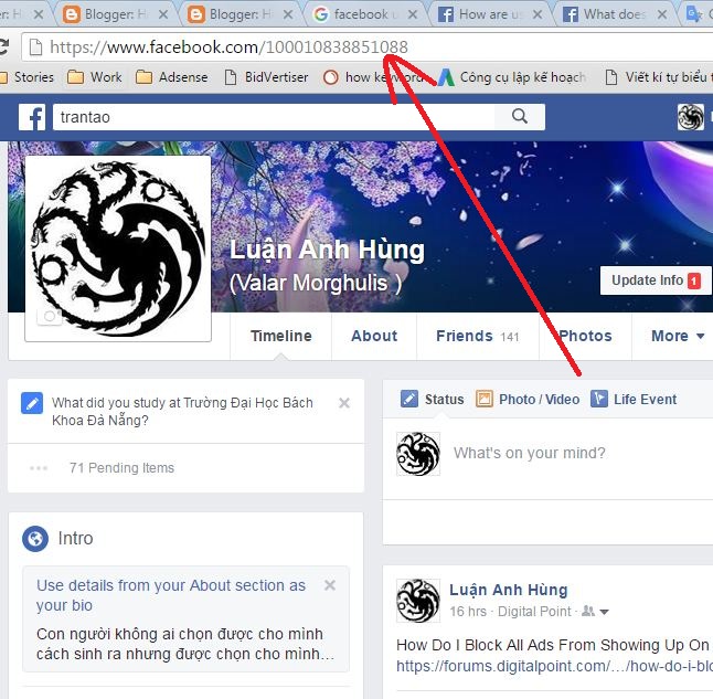 Facebook User and Facebook ID