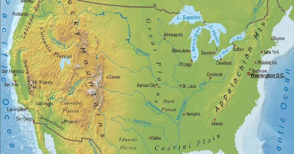 United States Physical Features