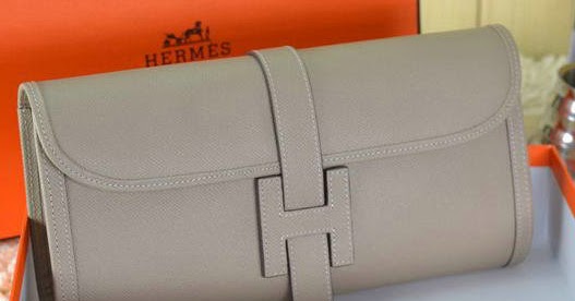 Real Hermes Bags Sale: Hermes Jige Clutch Bag Calfskin Leather