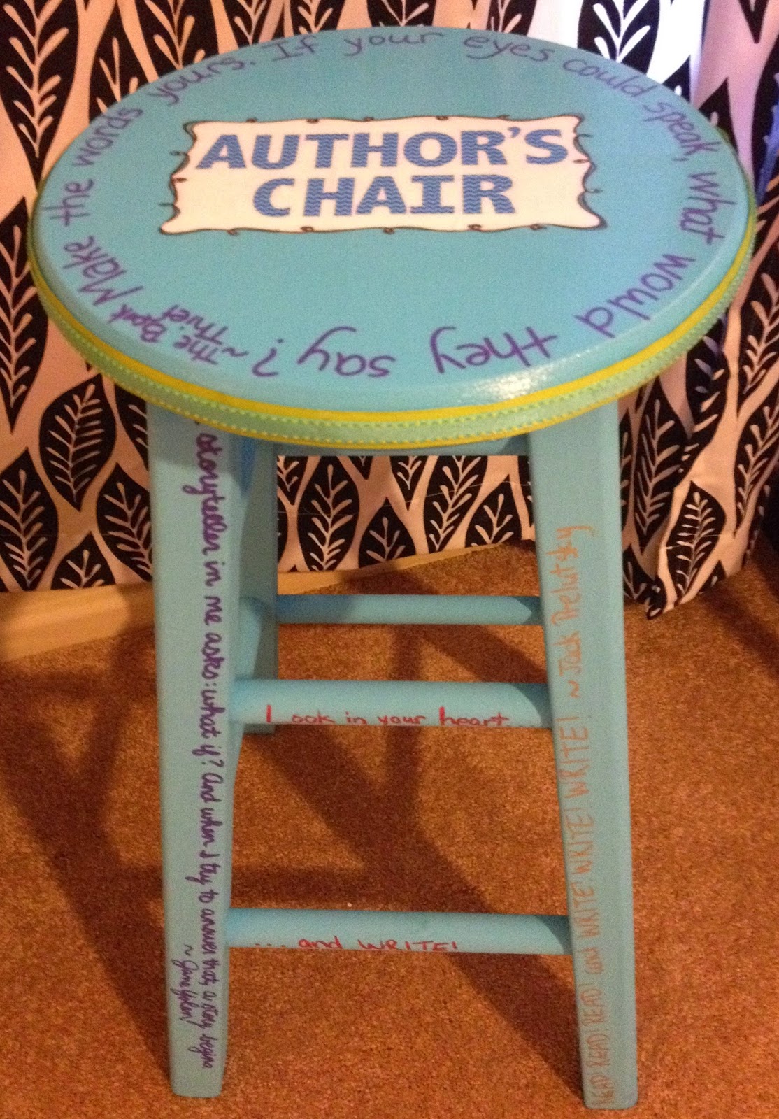 Learning to Teach in the Rain Creating an Author's Chair Students Will