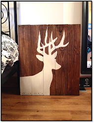 deer painting crafts diy wood point boards easy silhouette project wildlife paintings canvas paint pallet craft arts killer enjoyed hope