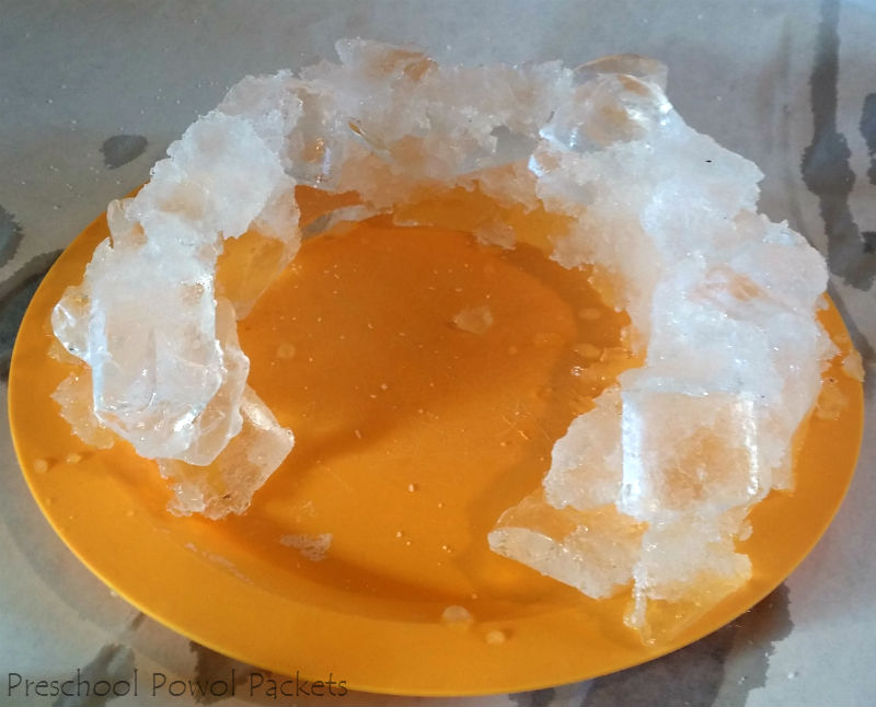 Ice Cube Igloo STEM Project! Preschool Powol Packets
