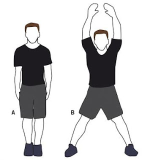 Latihan Circuit Training Menggunakan HIIT Bodyweight Workout Latihan Circuit Training Menggunakan HIIT Bodyweight Workout - jumping jacks