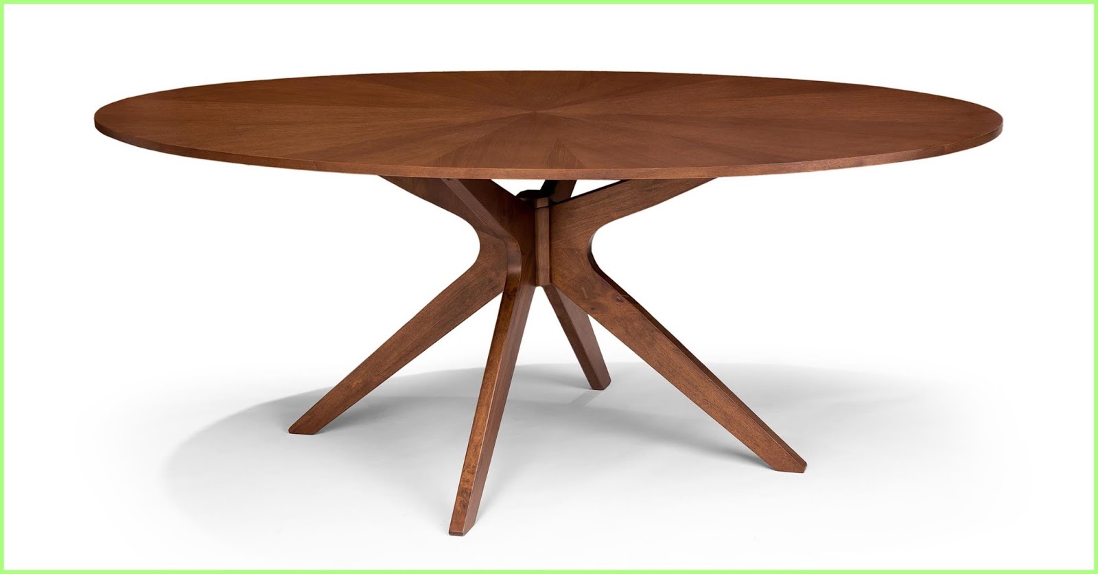 9 Oval Kitchen Tables Oval MidCentury Modern Dining Table In Brown Wood Conan Mid  Oval,Kitchen,Tables