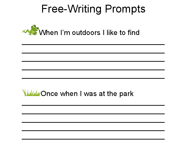 The Homeschool Den: Creative Writing: Free Writing Prompts Pack