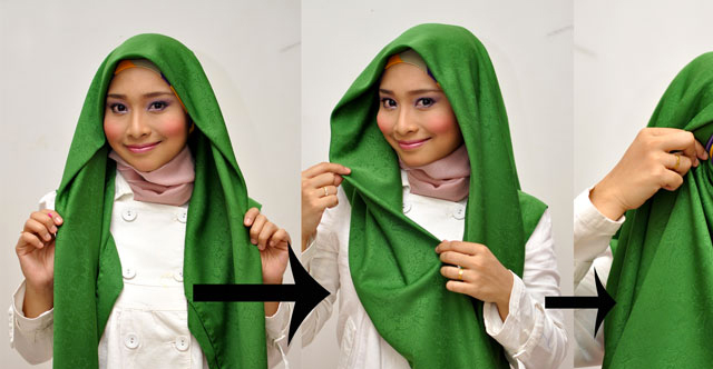 Tutorial memakai Tudung Bawal vivadea 1