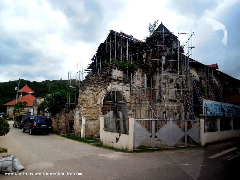 Loboc Church in Bohol being restored