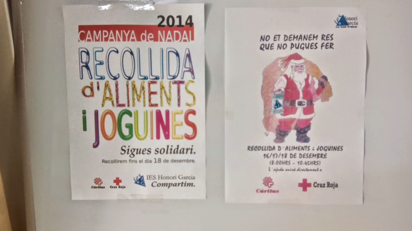 MARÍA TORTAJADA(IESHGLAVALL): DONACIÓN DE ALIMENTOS PARA PERSONAS ...