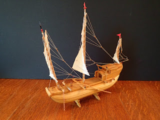 Chinese junk model for inland use at Penobscot Marine Museum