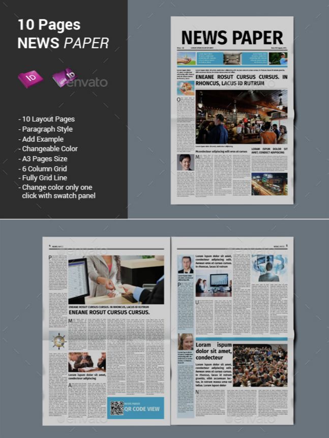 best print newspaper templates in adobe indesign photoshop
