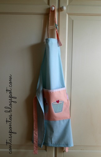 Avental em tecido - cupcakes Avental em tecido - cupcakes