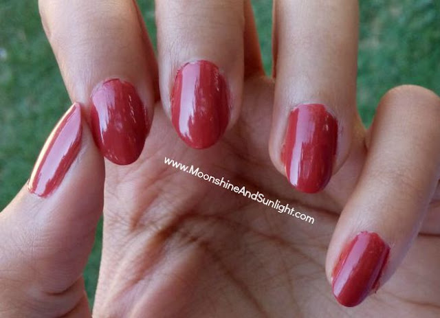 Lotus Colour Dew Nail enamel in Brownie Glaze (84) Swatch and Review 