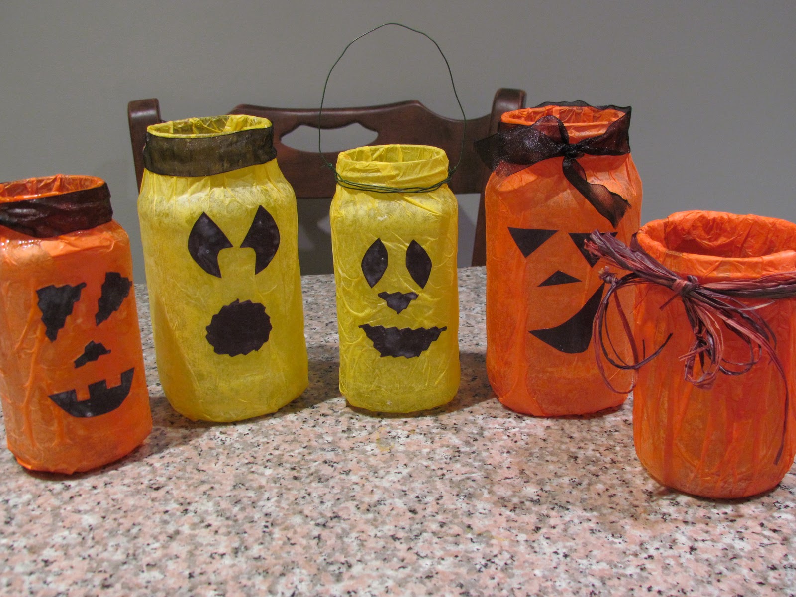 Family, Food, Fun, and Lots of Little Things !: Pumpkin Mason Jar Craft