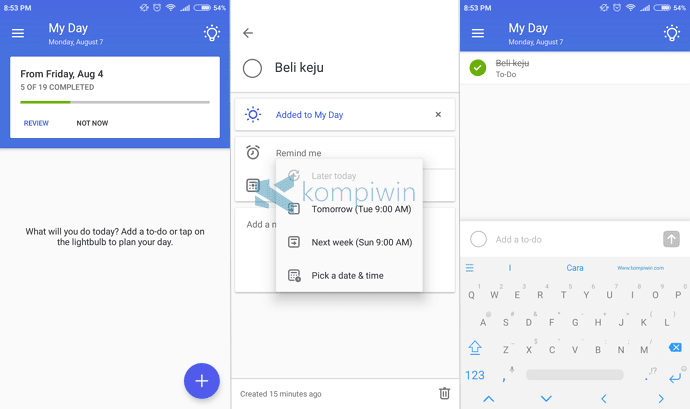 microsoft to-do aplikasi terbaik android