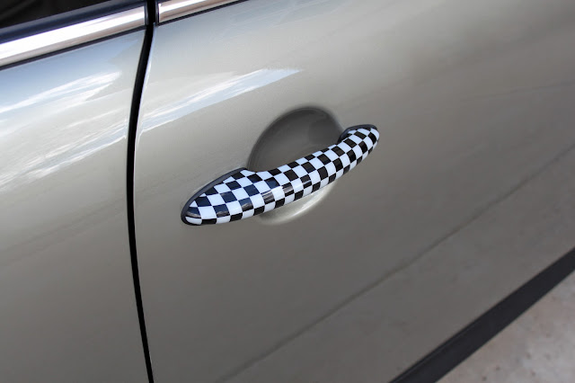 mini cooper door handle decals