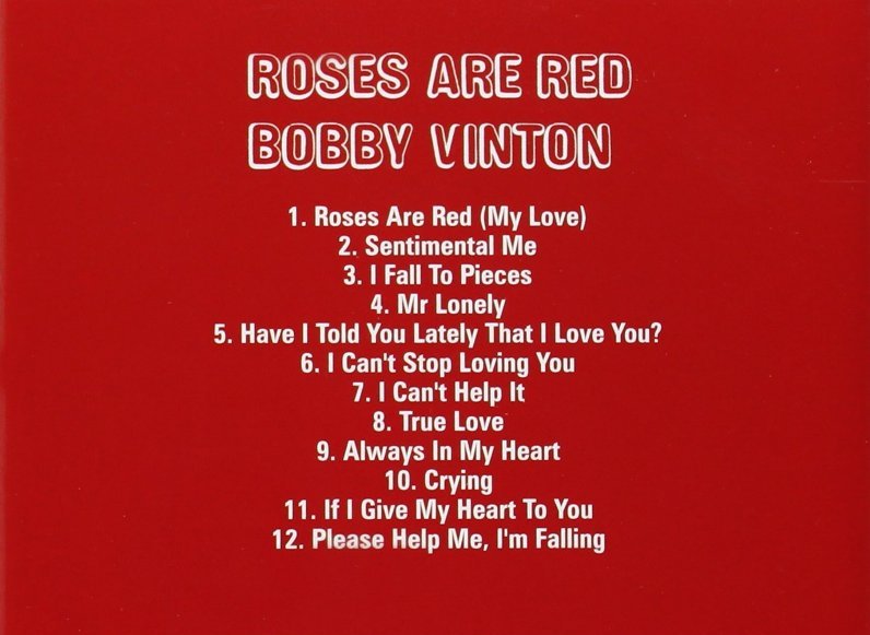 Luz Cámara Música Sólo para Melómanos Bobby Vinton Roses Are Red