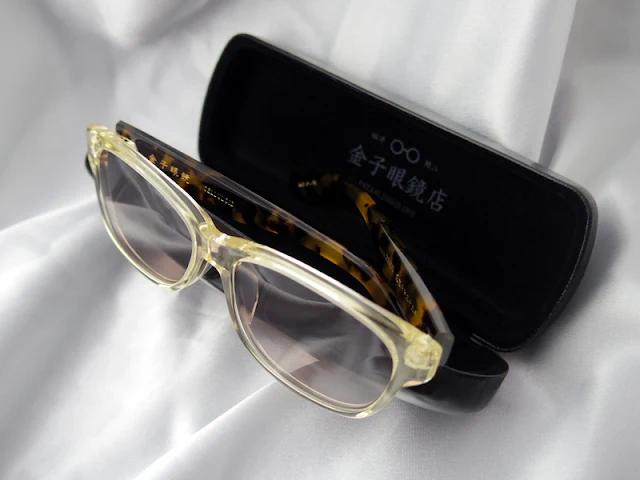 金子眼鏡のセルロイド サングラス