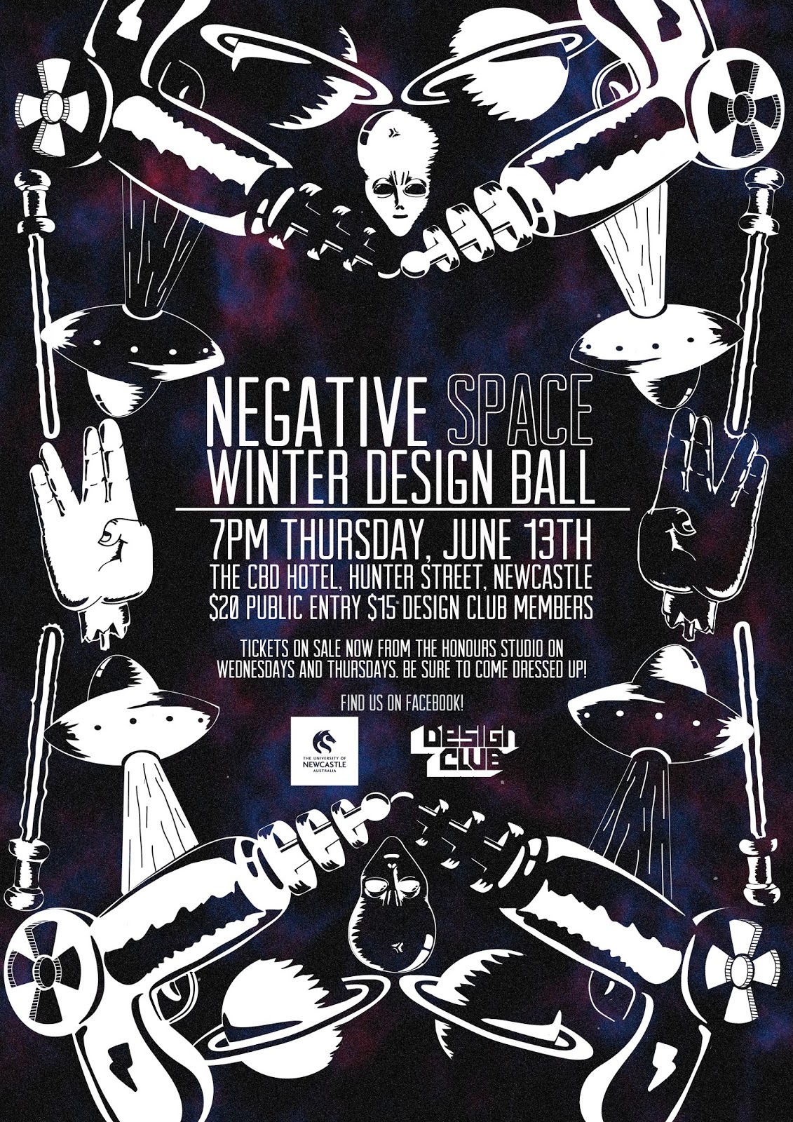 . Newcastle University 2013 Winter Design Ball Posters