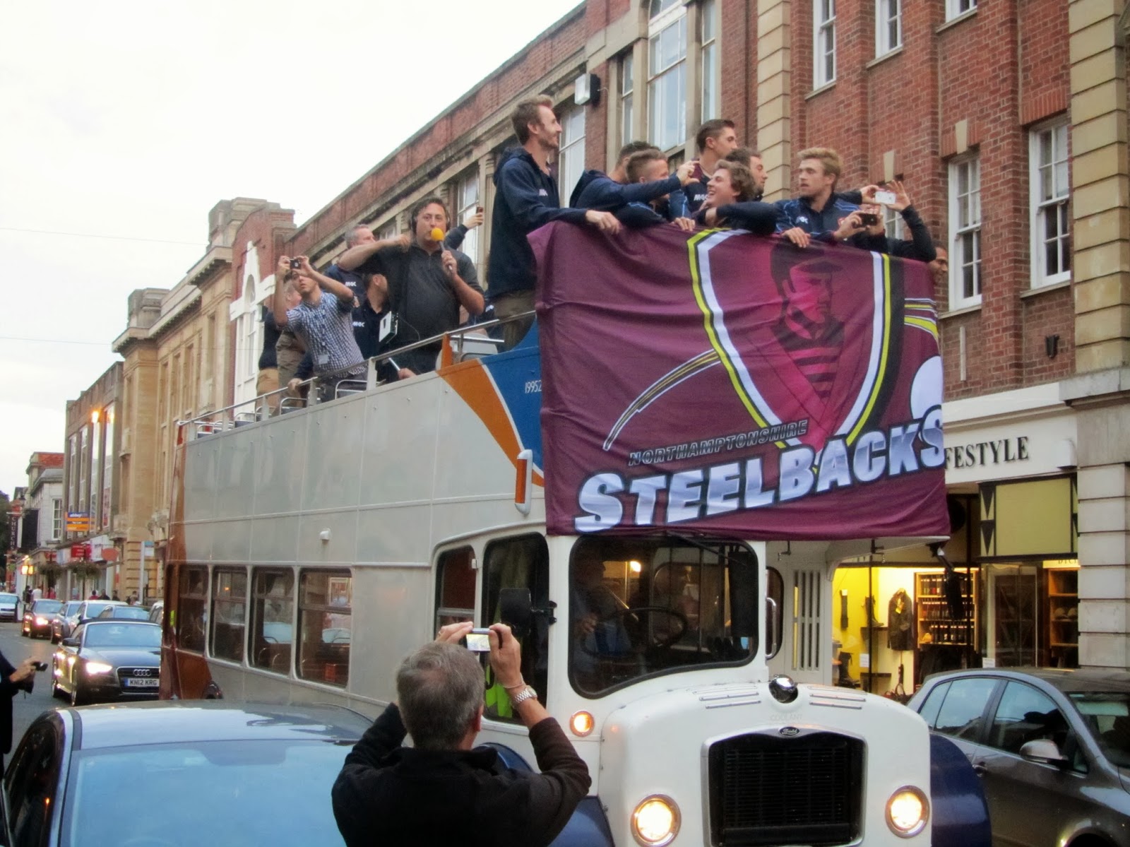 PJA Storytellers Night Steelbacks Opentop Bus Parade