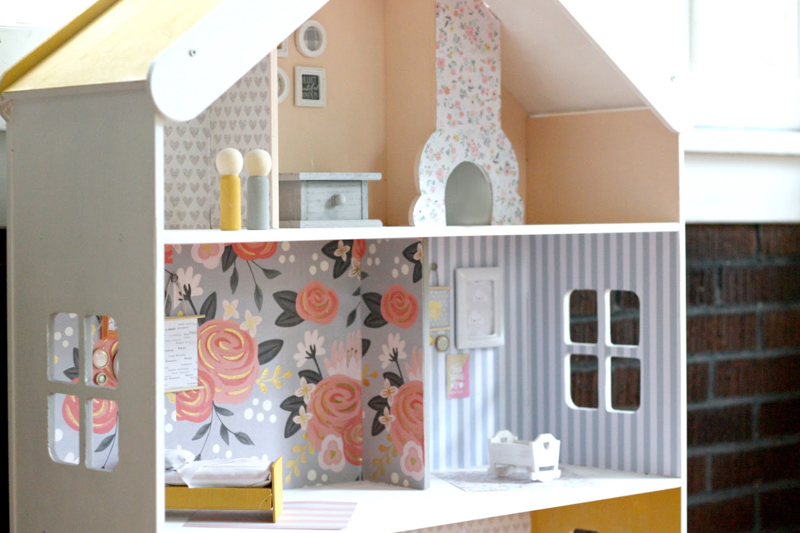 DIY Modern Dollhouse Tutorial featured by top US craft blog, The Pretty Life Girls