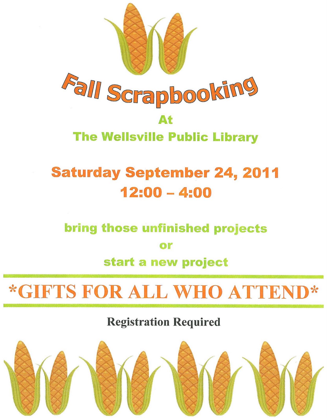 Looking Out My Window Wellsville Library To Hold Scrapbooking Event