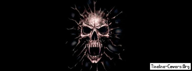 Skull With Fangs Facebook Cover | Facebook Covers