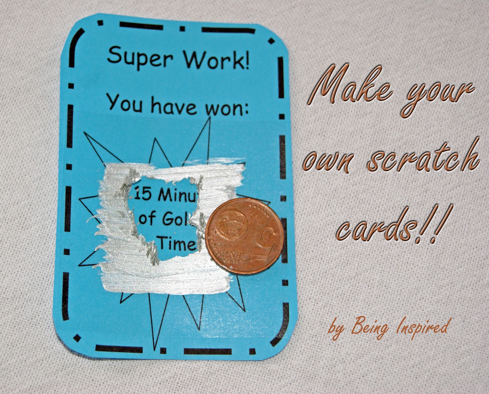 Being Inspired Day 30 Make Your Own Scratch Cards 