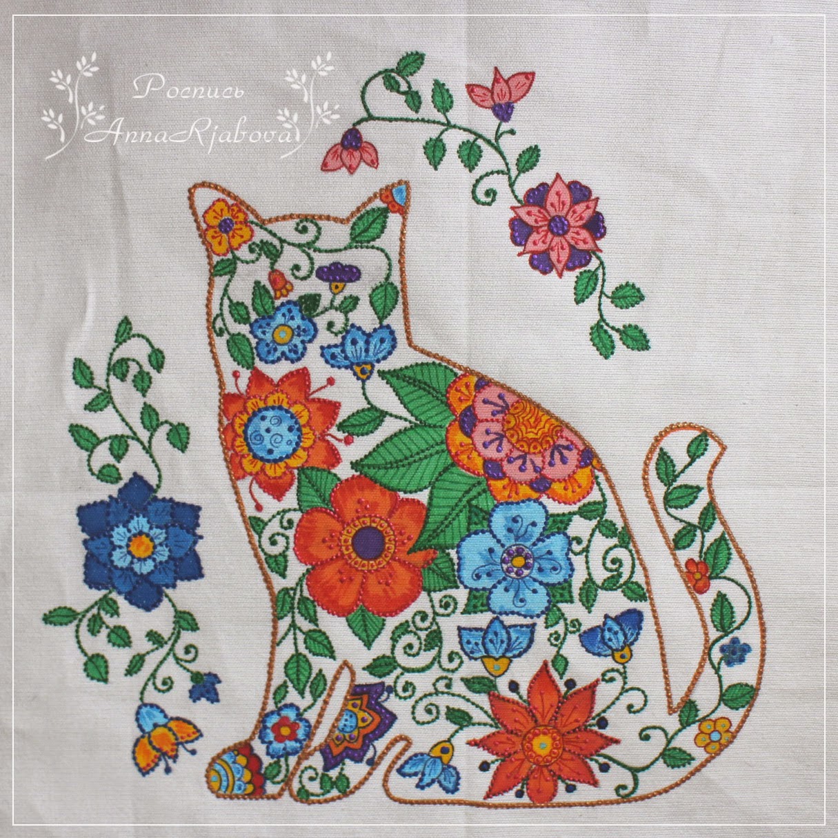 Рисование расписные ткани