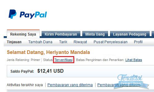 status paypal terverifikasi status paypal terverifikasi - cara mudah verifikasi paypal dengan vcc 2015