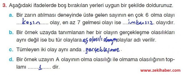 10. Sınıf Aydın Yayınları Matematik 38. Sayfa Cevapları