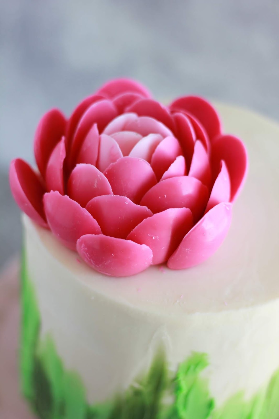 Chocolate Peony Cake