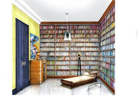 11-Personal-Library-Мilena-Interior-Design-Illustrations-of-Room-Concepts-www-designstack-co