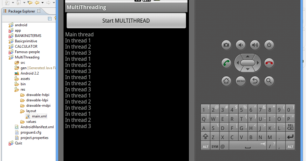 GR SOLUTION Implement an application that implements Multi threading