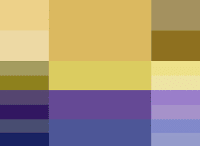 Misted Yellow дымчато-желтый Тетрадная палитра (двойной контраст) Осень-зима 2014 Pantone модные популярные цвета