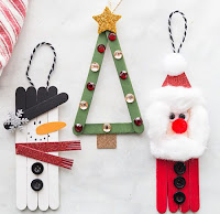 arbol de navidad y manualidades con palitos de madera de helado