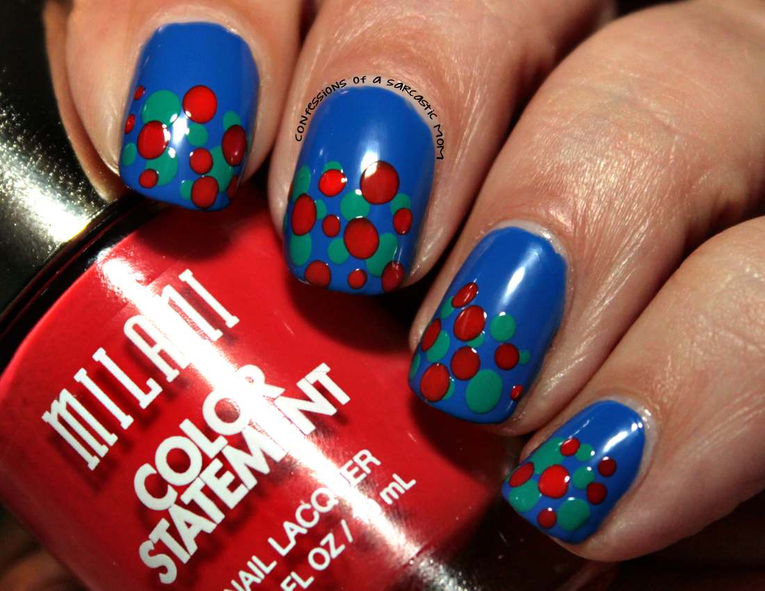 Nail art with new Milani Color Statement Nail Polish! - Confessions of ...