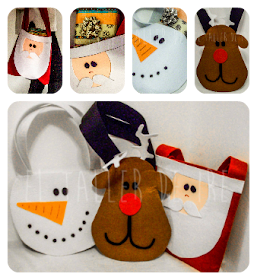 DIY: Bolsas de fieltro para Navidad