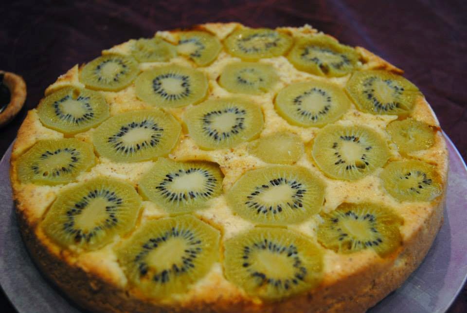 Un kiwi dans la cuisine Moelleux renversé aux kiwis