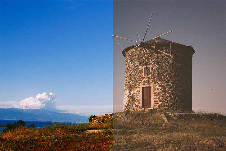 membuat efek foto retro di photoshop