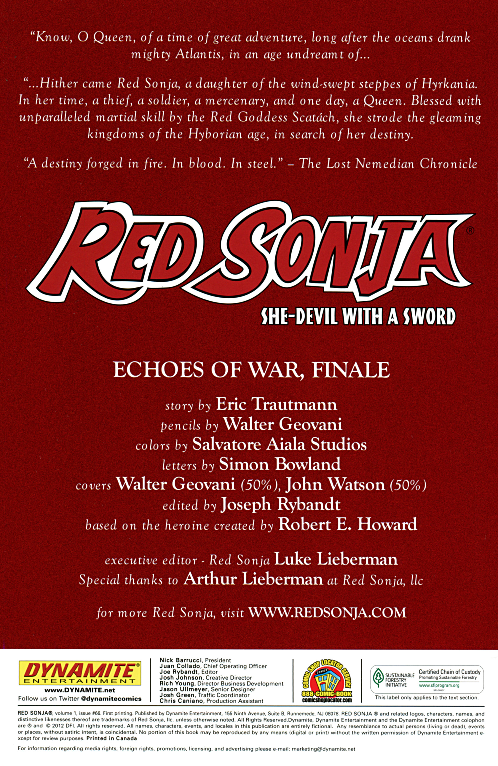 Red Sonja (2005) Issue #66 #71 - English 2