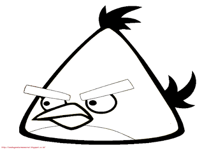10 Gambar Mewarnai Angry Birds Untuk Anak PAUD dan TK
