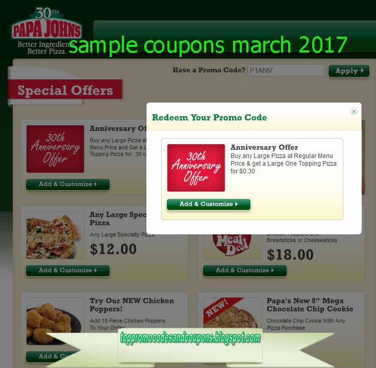 Coupons You May Try