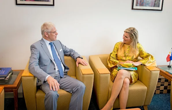 Queen Maxima during a three-day visit to the Philippines, as a special advocate of the Secretary-General of the United Nations