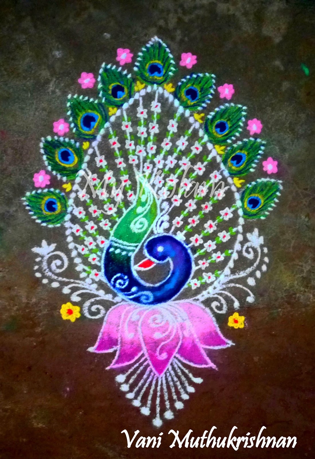 My Kolam: Pretty peacock