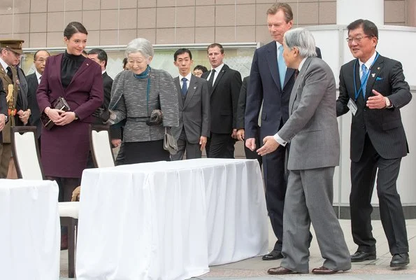 Grand Duke Henri, Princess Alexandra, Emperor Akihito, Empress Michiko visited JAXA’s Tsukuba Space Center