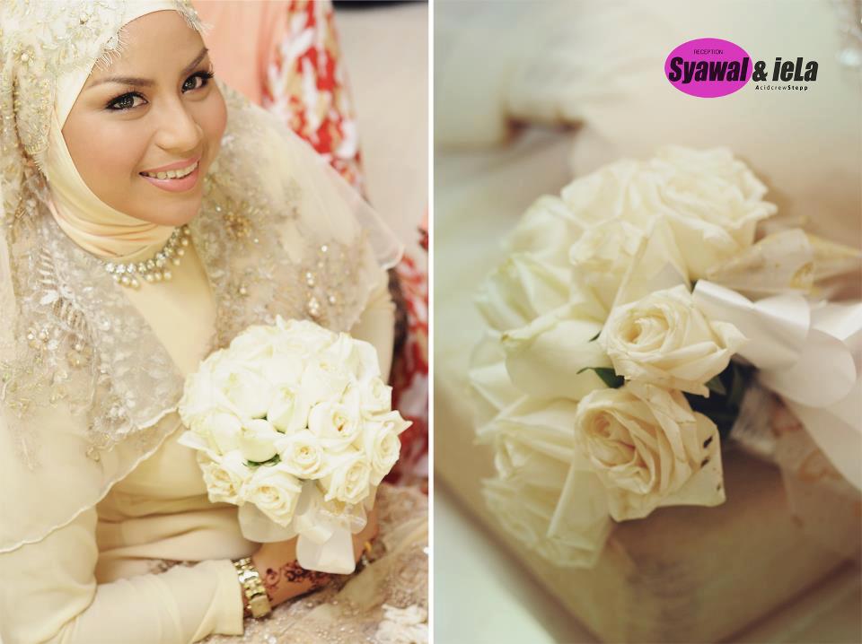 busana nikah dengan desain ruffles